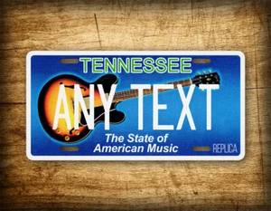 Custom Tennessee Electric Guitar Plate The State Of American Music Auto Tag - Picture 1 of 6