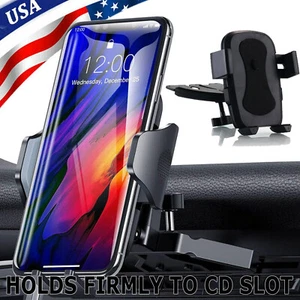 CD Slot Car Phone Holder Universal Car Mount for iPhone Samsung Cell Phone GPS - Picture 1 of 12