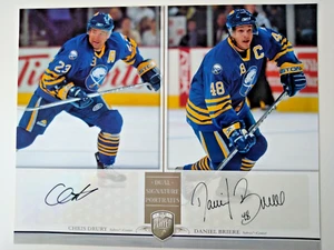 2006-07 Upper Deck Be A Player Portraits Dual Signature Portraits Drury Briere - Bild 1 von 2