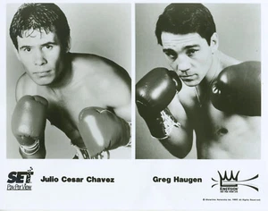 Julio Cesar Chavez Greg Haugen Showtime Networks Kingvision s/w 8 x 10 Foto - Bild 1 von 1