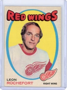 1971-72 O-PEE-CHEE LEON ROCHEFORT #135 DETROIT RED WINGS OPC VG-EX NO CREASES - Picture 1 of 2