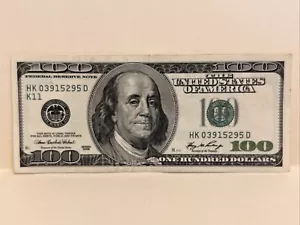 Series 2006 ~ US One Hundred Dollar Bill Note $100 ~ Dallas HK 03915295 D - Picture 1 of 2