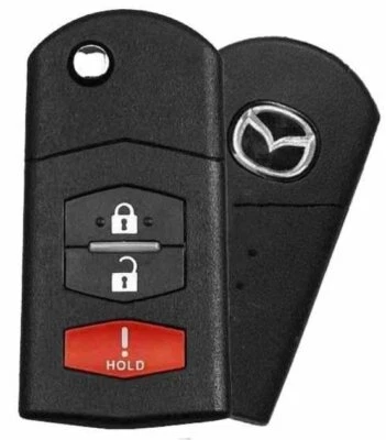 NEW Mazda 2006 - 2015 3B Remote Flip Key BGBX1T478SKE12501 80 BIT CC43-67-5RYC - Image 1 of 3