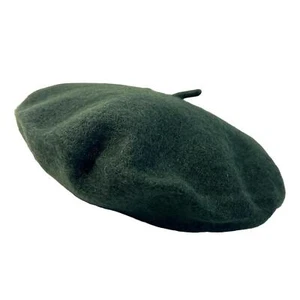 Dark Green Beret Hat - Foto 1 di 7