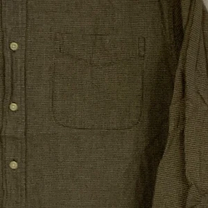 Route 66 Size Large Shirt Button Up Men's L/S 100% Cotton Brown/Tan Check Z1 - Picture 1 of 4