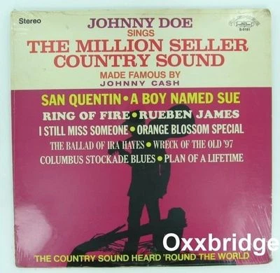SEALED JOHNNY DOE Sings Million Seller Country Of JOHNNY CASH Alshire 1969 VINYL - Image 1 of 2