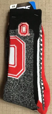 Ohio State University Buckeyes FBF Originals Crew Socks - Size Large - New!! - Image 1 of 4