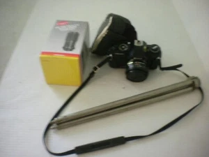 Ricoh XR-10 Film Camera w/Rokunar MC Auto Zoom Macro 80-200mm, 50mm 1:2 Ricoh - Picture 1 of 8