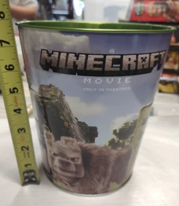 MINECRAFT POPCORN EIMER Movie Exclusive TIN 2025 NEU Wolf Spiel Tiere Cinemark - Bild 1 von 5