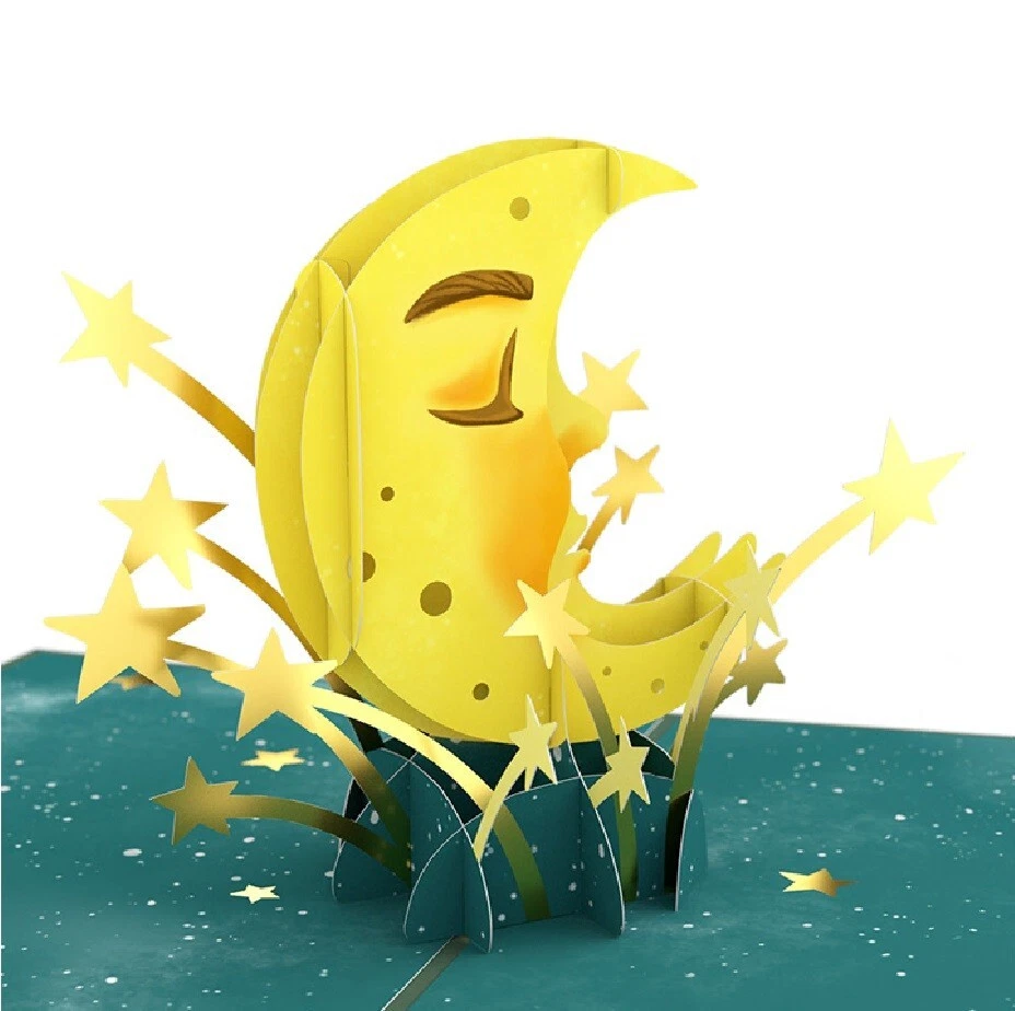 Tarjeta Pop-Up Lovepop Love You to the Moon and Back Aniversario de San Valentín Foto 1 de 4