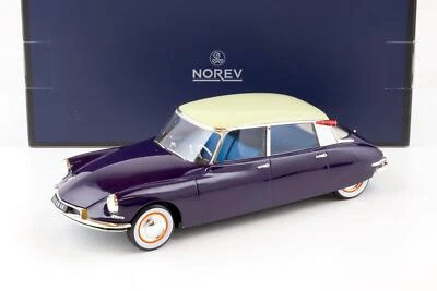 1:18 NOREV Citroen DS 19 Melanzana & Champagne 1956 - Limitato 400 Pz. - Immagine 1 di 4