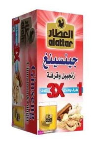 Juego de 20 bolsas de té Al Attar ginseng canela jengibre العطار جينسنغ زنجبيل قرفة - Imagen 1 de 1