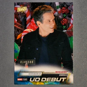 2024 Upper Deck Marvel Studio UD Exclusives #130 Kevin Bacon RC Debut #d/100 - Picture 1 of 1