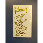 2 Stck. Gibson E-Gitarre Signature Headstock Selbstklebend Metall Aufkleber Cool