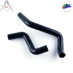 For TOYOTA STARLET GLANZA 4EFTE TURBO EP91 86-89 Black Silicone Radiator Hose - Picture 1 of 3
