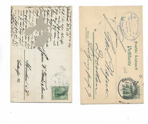BP / DIRSCHAU - KÖNIGSBERG (zart) + DRISCHAU - WYDTKUHNEN Z 2 klar auf GSK 1900 - Bild 1 von 2