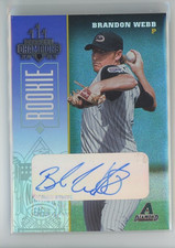 Brandon Webb 2003 Donruss Champions Rookie Autograph 261/500 RC Auto #283