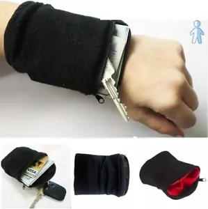 Handgelenktasche mit Reißverschluss Armband Tasche Geldbörse Schlüsseltasche - Bild 1 von 6