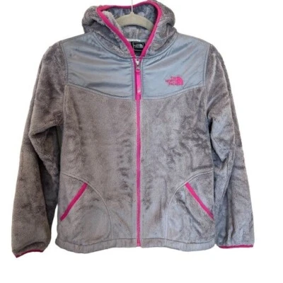 Sudadera con Capucha The North Face Oso Niña Talla Grande 14/16 Gris con Acentos Rosa Brillante Foto 1 de 4