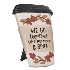 Blossom Bucket Pumpkin and Spice Coffe Cup Plaque