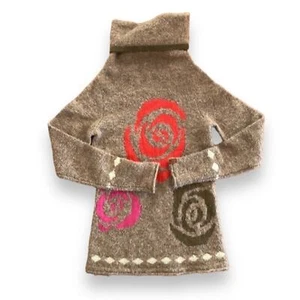 Maglione lana alpaca Neve dolcevita nordico colorato apres ski inverno XS alpaca - Foto 1 di 12