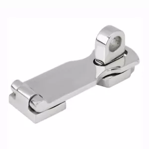 Boat Stainless Steel Door Hatch Hinge 92mm Swivel Eye Locking Safety Hasp Latch - Picture 1 of 6