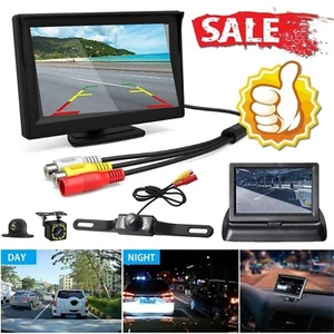 Car Rear View Backup Camera Reverse Waterproof Parking System Cam + LCD Monitor - Picture 1 of 74