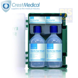 Blue dot 51016 twin eye wash station 2 x 500ml bottles wall mount or vehicle - Picture 1 of 1