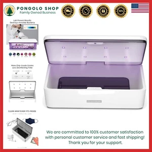 UV Light Sanitizer Box Glass Smartphone Jewelry Household Disinfection Compact - Picture 1 of 9