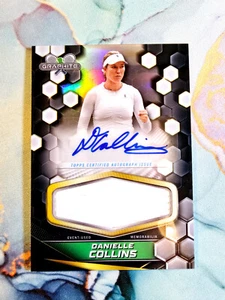 Danielle Collins Patch Reliquia Auto Evento Usato 2024 Topps Grafite Tennis - Foto 1 di 2