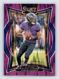 2024 Panini Select #35 Lamar Jackson Purple Prizm Shock #/360 - Picture 1 of 2
