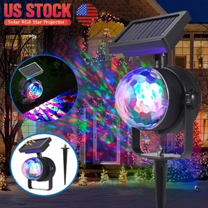 3D Proyector Luces Xmas Decor De Navidad Solares Focos Proyeccion Para Exterior - Picture 1 of 23