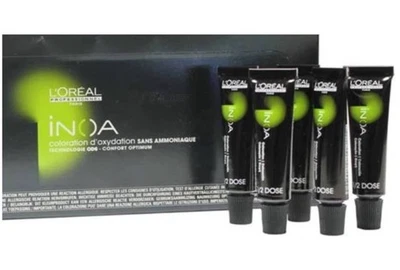 Color de cabello L'Oreal INOA (5,60/5RR) MARRÓN CLARO ROJO INTENSO 6 x 0,28 oz Foto 1 de 4