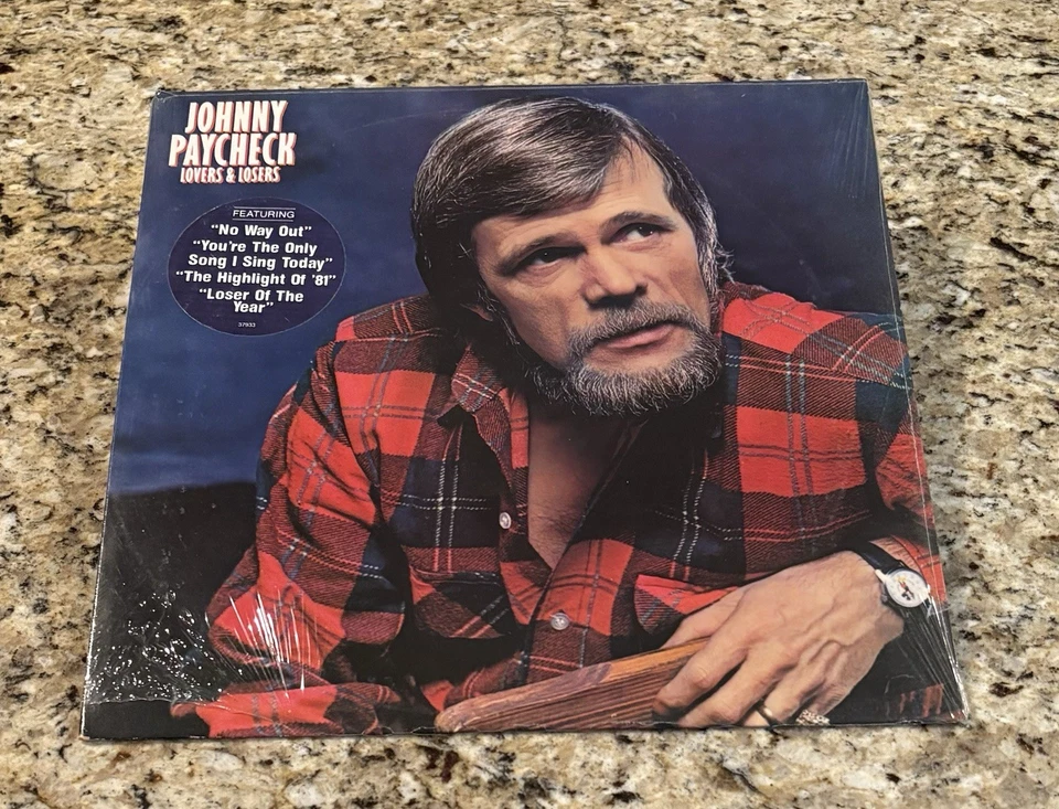 Johnny Paycheck Lovers & Losers 1982 LP Epic CBS Records FE 37933 NEW sealed - Image 1 of 2