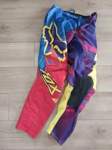 FOX Racing Motocross 180 Performance Racewear Pants Rainbow Size 32 Dirt bike - Picture 1 of 20