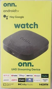 Onn Android TV 4K UHD Dispositivo di streaming - Nuovo e sigillato - Foto 1 di 3