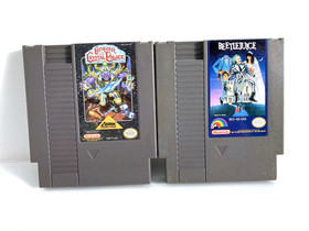 Nintendo Nes Games Beetlejuice and Conquest of Crystal Palace Authentic Tested