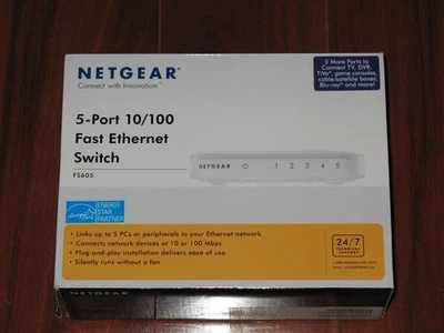 Open Box - NETGEAR FS605 5-Port 10/100 Fast Ethernet Switch - Image 1 of 3