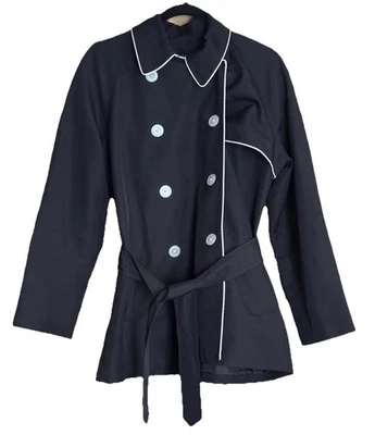 CHAPS RALPH LAUREN Mujer’s Gabardina Chaqueta de Lluvia Pequeña Preppy Doble Pecho Foto 1 de 4