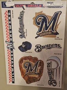 MILWAUKEE BREWERS  MLB BASEBALL  5 Ultra Decal 11x17 CAR WINDOW AUTO - Picture 1 of 2