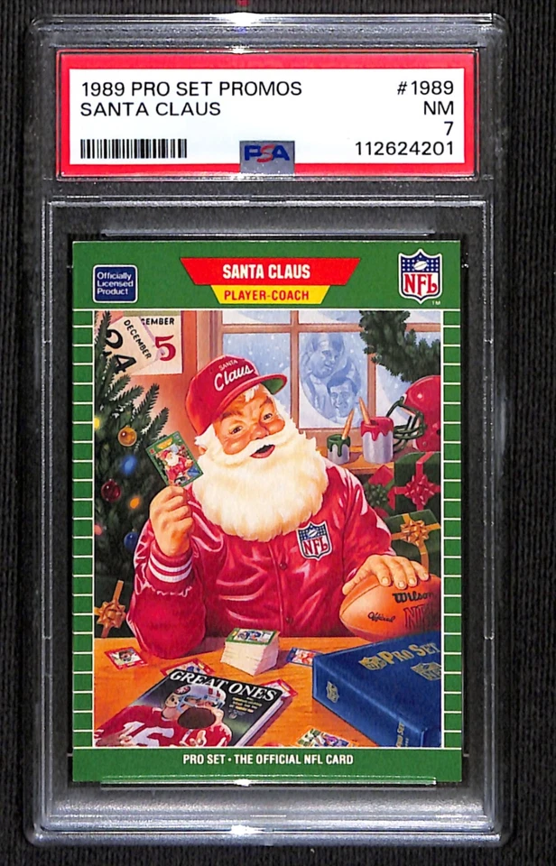 Santa Claus - 1989 ProSet Promo #1989 - CLEAN PSA 7 - Image 1 of 2