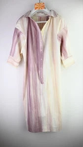 Annette Gortz 100% cotton shirt dress in mauve gradient size UK14 - Picture 1 of 11