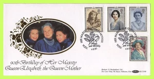 G.B. 1990 Queen Mother set on Benham First Day Cover, York - Picture 1 of 1