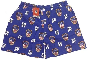 Pantalones cortos boxer FDNY azules para hombre ropa de dormir regalo del Departamento de Bomberos de Nueva York - Imagen 1 de 1