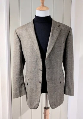Vintage Chester Barrie Tweed Jacket 44R Wool Cashmere Made in England - Image 1 of 4