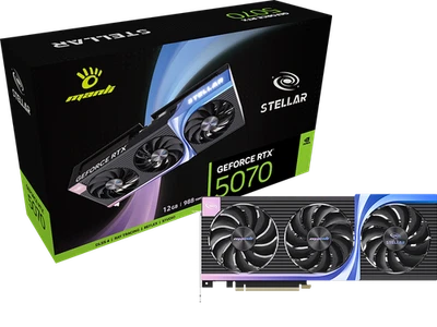 MANLI Interstellar GeForce RTX 5070 OC 12GB GDDR7 Black Graphics Cards - Image 1 of 4