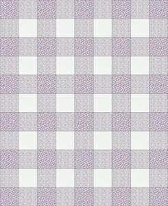Lavenders Gingham Quilt Kit - Precut - Picture 1 of 3