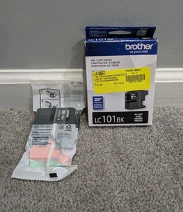 2 Stück Brother Original LC101BK Druckerpatrone Standardkapazität Schwarz 12/2023 - Bild 1 von 6