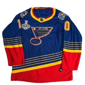 Adidas Climalite St Louis Blues Brayden Schenn Alternate Jersey Size 50 Patches - Picture 1 of 13