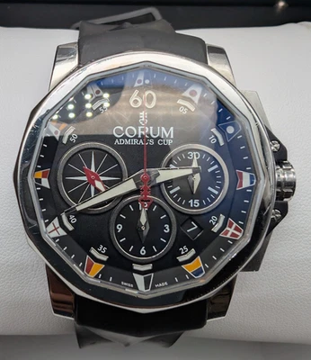 Corum Admiral’s Cup Challenger 44MM Ref. 01.0007 - FULL SET - 2019 Chronograph - Immagine 1 di 4